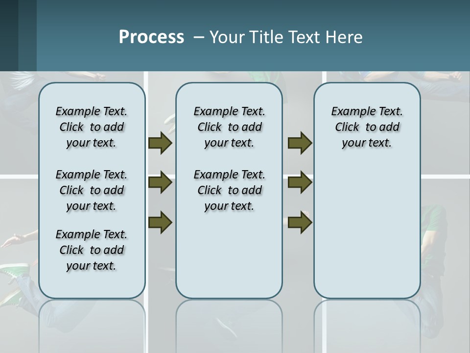 A Collage Of Photos Of A Young Man Jumping In The Air PowerPoint Template