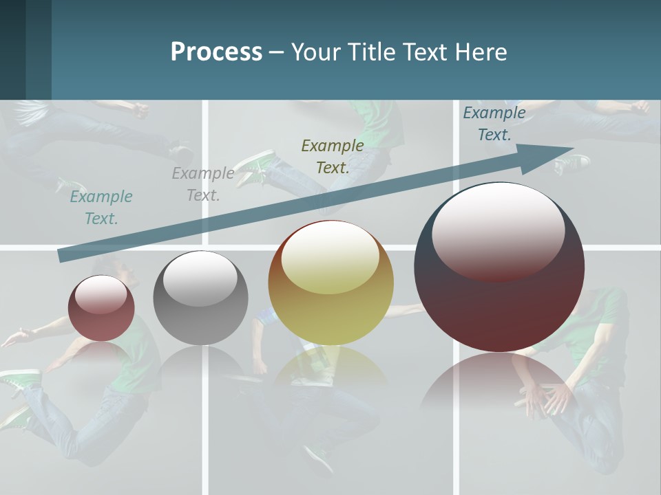 A Collage Of Photos Of A Young Man Jumping In The Air PowerPoint Template