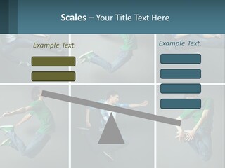 A Collage Of Photos Of A Young Man Jumping In The Air PowerPoint Template