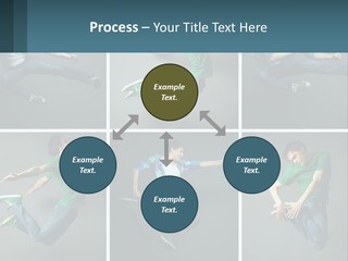 A Collage Of Photos Of A Young Man Jumping In The Air PowerPoint Template