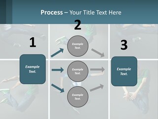 A Collage Of Photos Of A Young Man Jumping In The Air PowerPoint Template