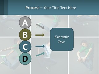 A Collage Of Photos Of A Young Man Jumping In The Air PowerPoint Template