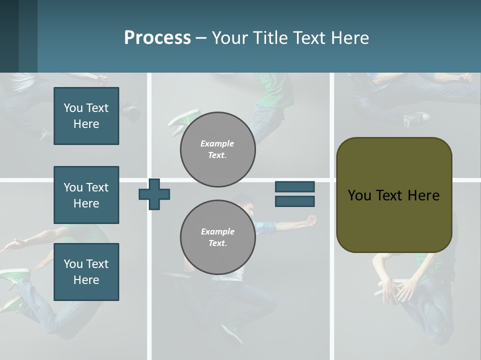 A Collage Of Photos Of A Young Man Jumping In The Air PowerPoint Template