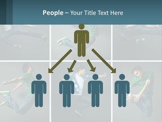 A Collage Of Photos Of A Young Man Jumping In The Air PowerPoint Template