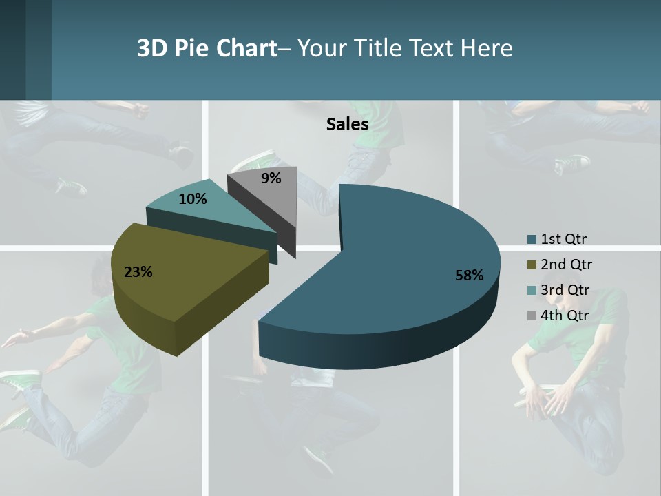 A Collage Of Photos Of A Young Man Jumping In The Air PowerPoint Template