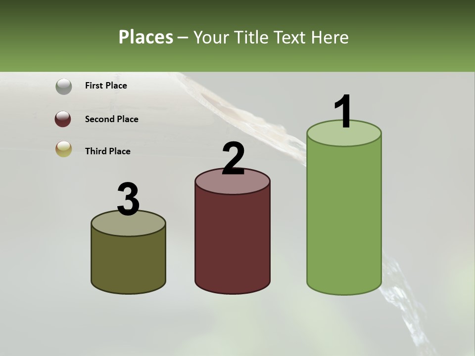 A Wooden Pipe With Water Coming Out Of It PowerPoint Template