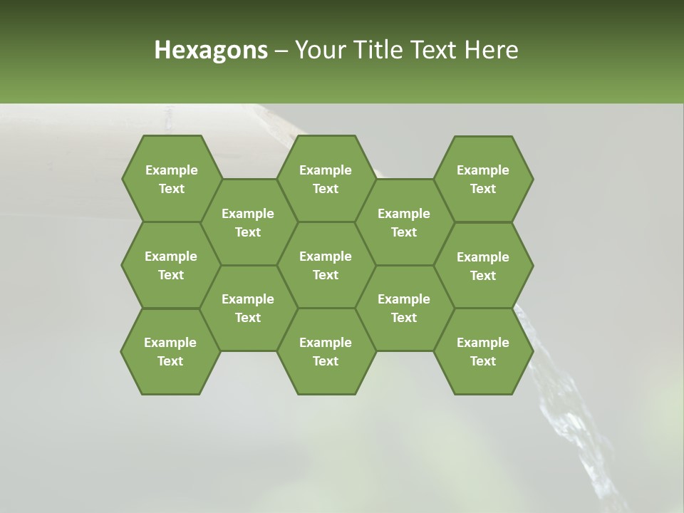 A Wooden Pipe With Water Coming Out Of It PowerPoint Template