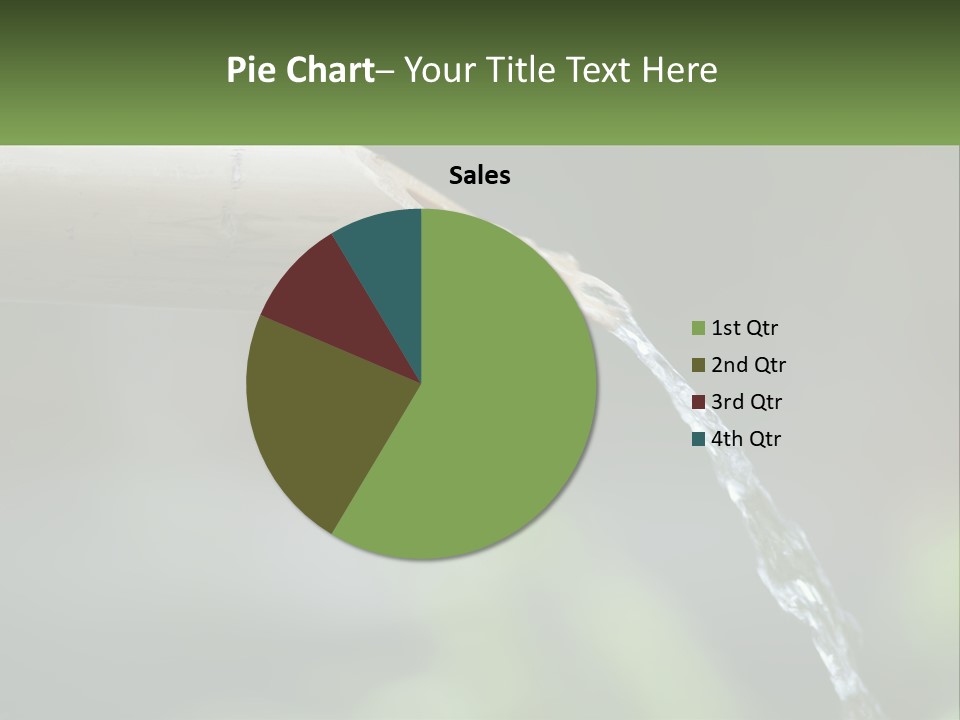 A Wooden Pipe With Water Coming Out Of It PowerPoint Template