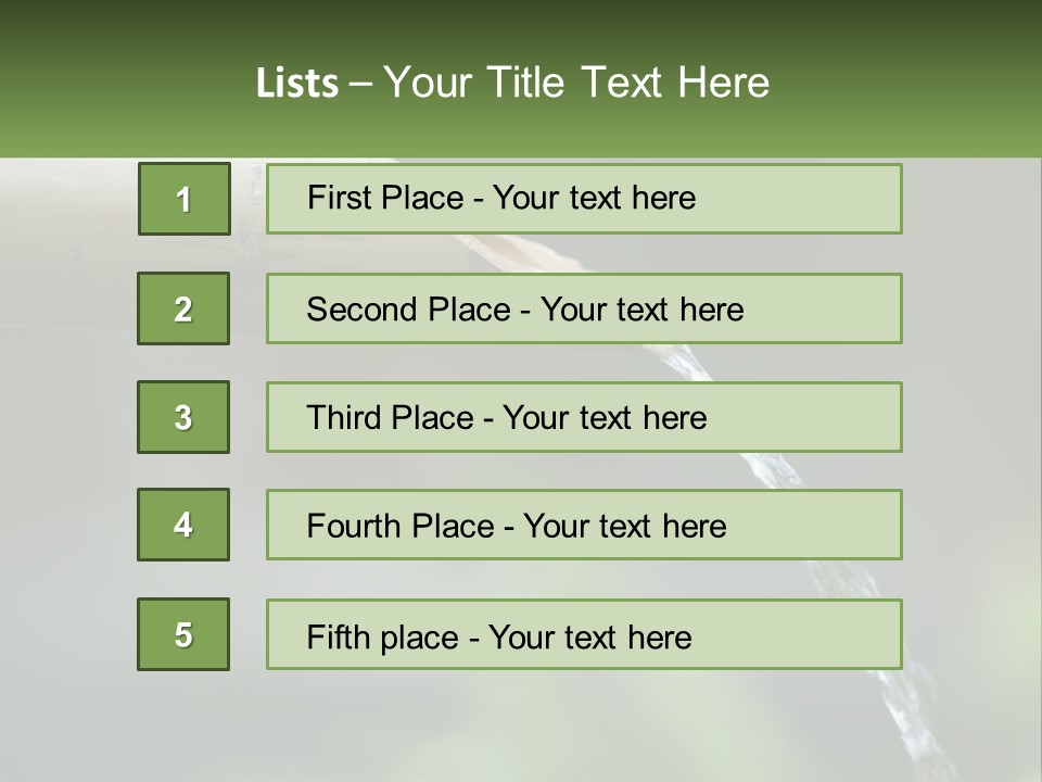 A Wooden Pipe With Water Coming Out Of It PowerPoint Template