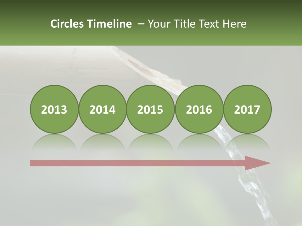 A Wooden Pipe With Water Coming Out Of It PowerPoint Template