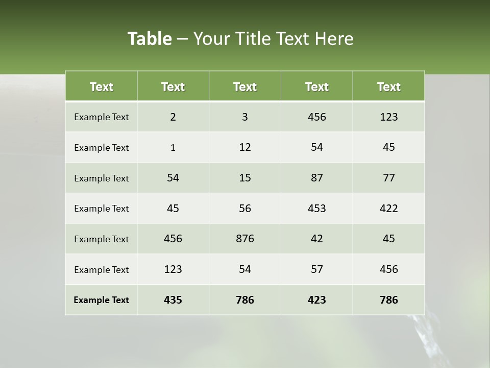 A Wooden Pipe With Water Coming Out Of It PowerPoint Template