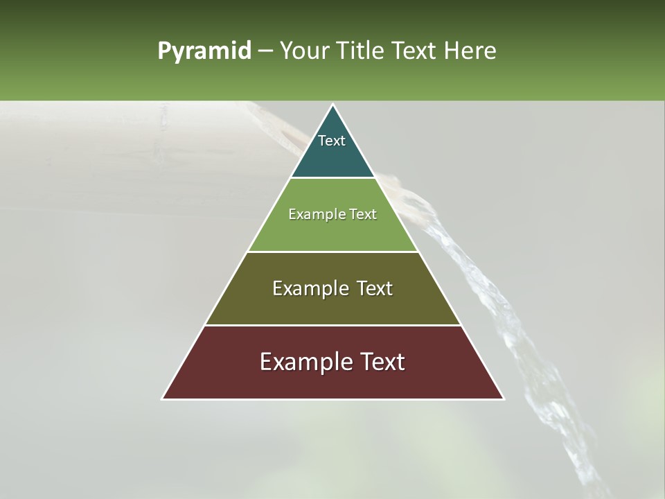 A Wooden Pipe With Water Coming Out Of It PowerPoint Template