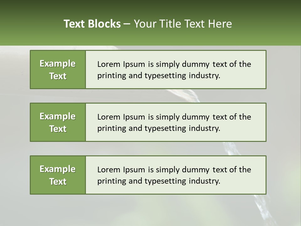 A Wooden Pipe With Water Coming Out Of It PowerPoint Template