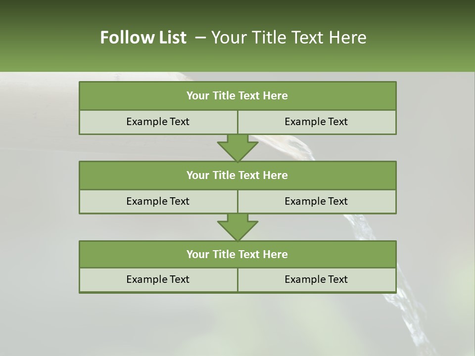 A Wooden Pipe With Water Coming Out Of It PowerPoint Template
