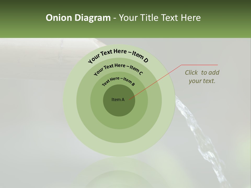 A Wooden Pipe With Water Coming Out Of It PowerPoint Template