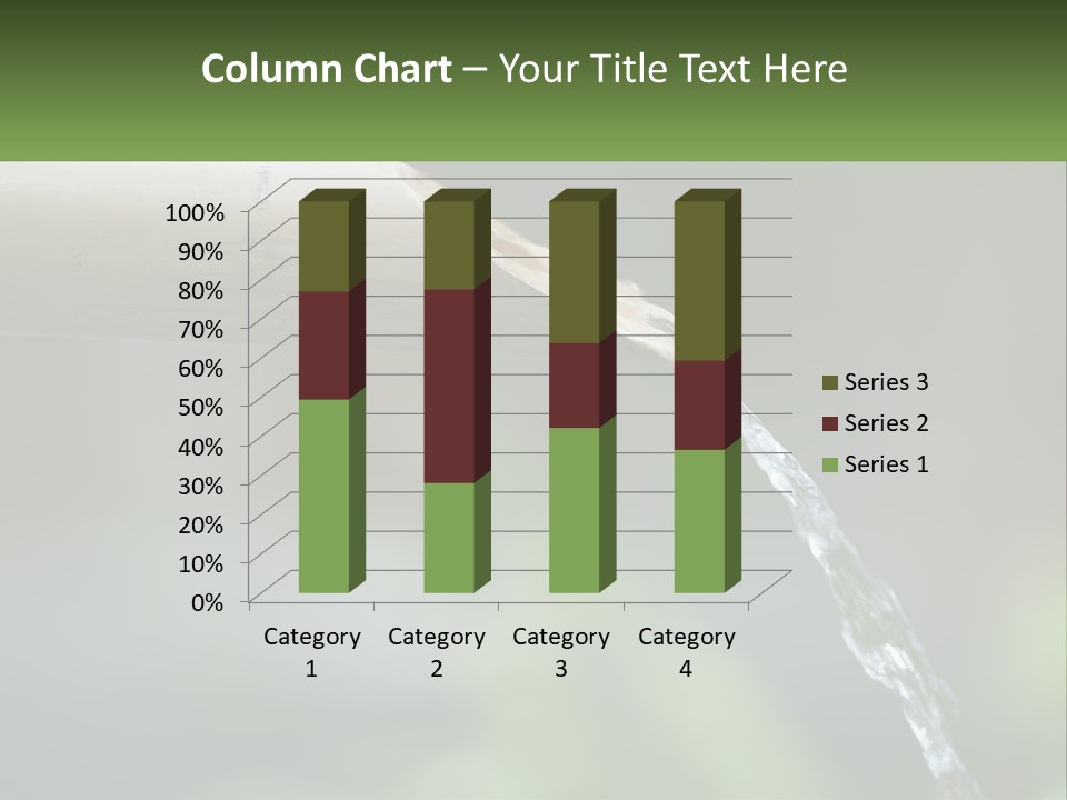 A Wooden Pipe With Water Coming Out Of It PowerPoint Template