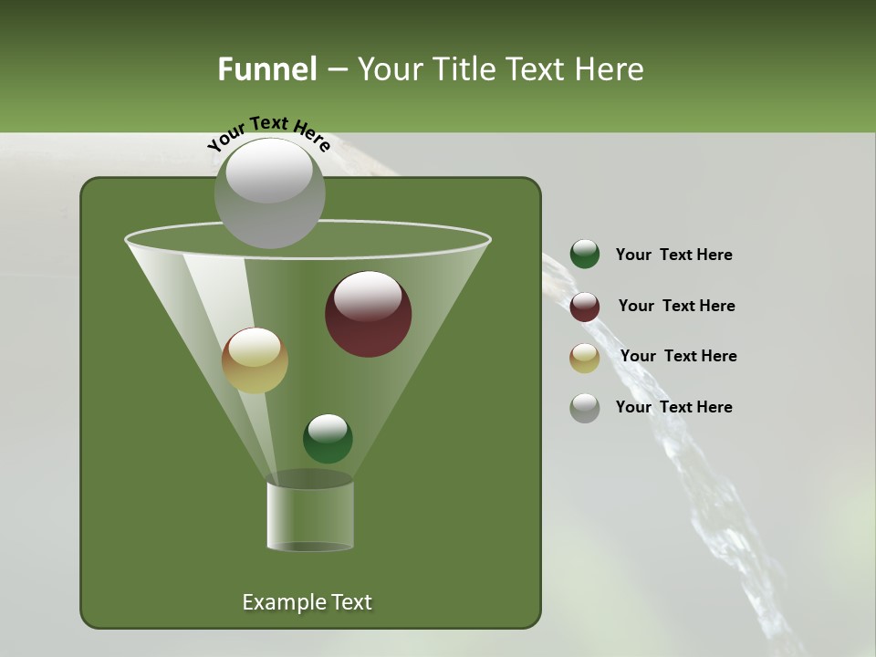 A Wooden Pipe With Water Coming Out Of It PowerPoint Template