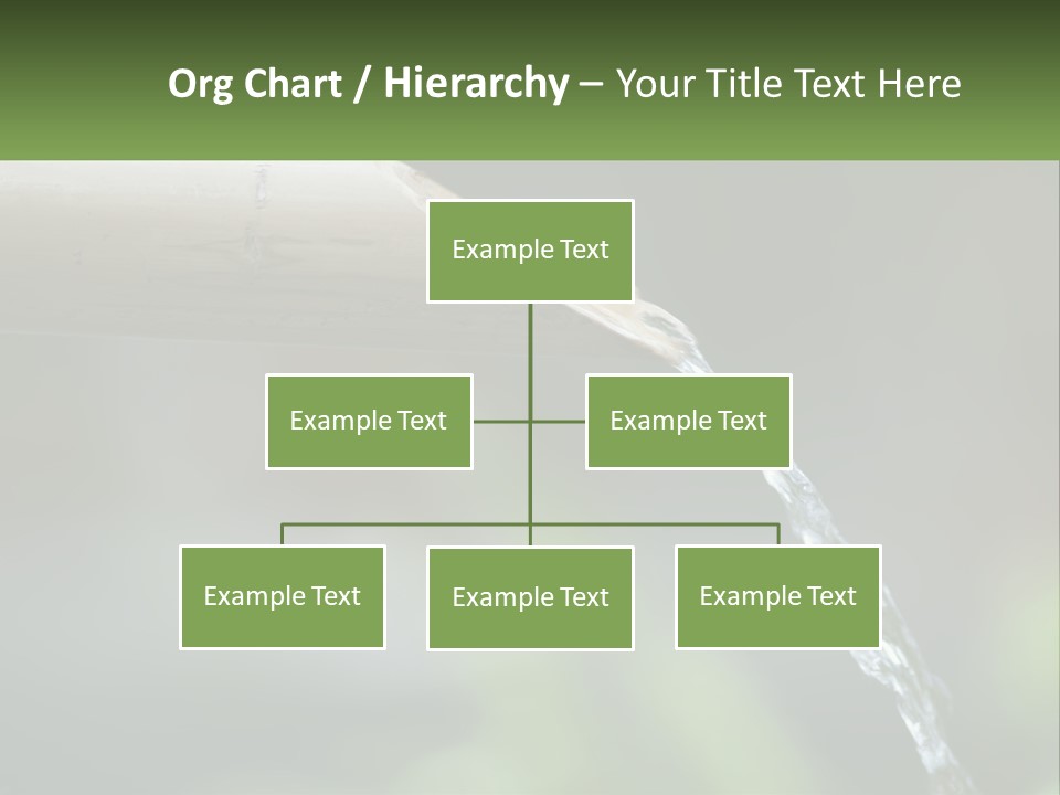 A Wooden Pipe With Water Coming Out Of It PowerPoint Template