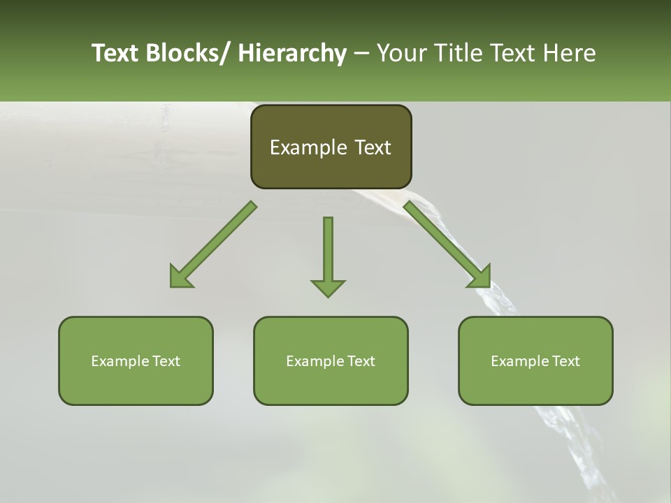 A Wooden Pipe With Water Coming Out Of It PowerPoint Template
