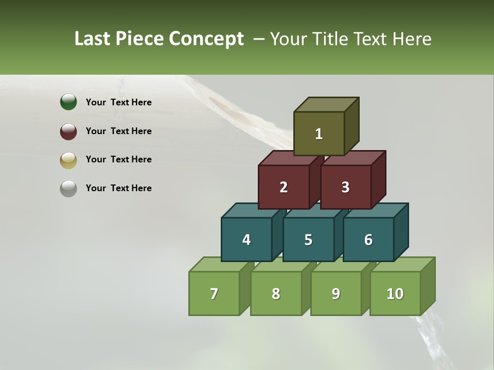 A Wooden Pipe With Water Coming Out Of It PowerPoint Template