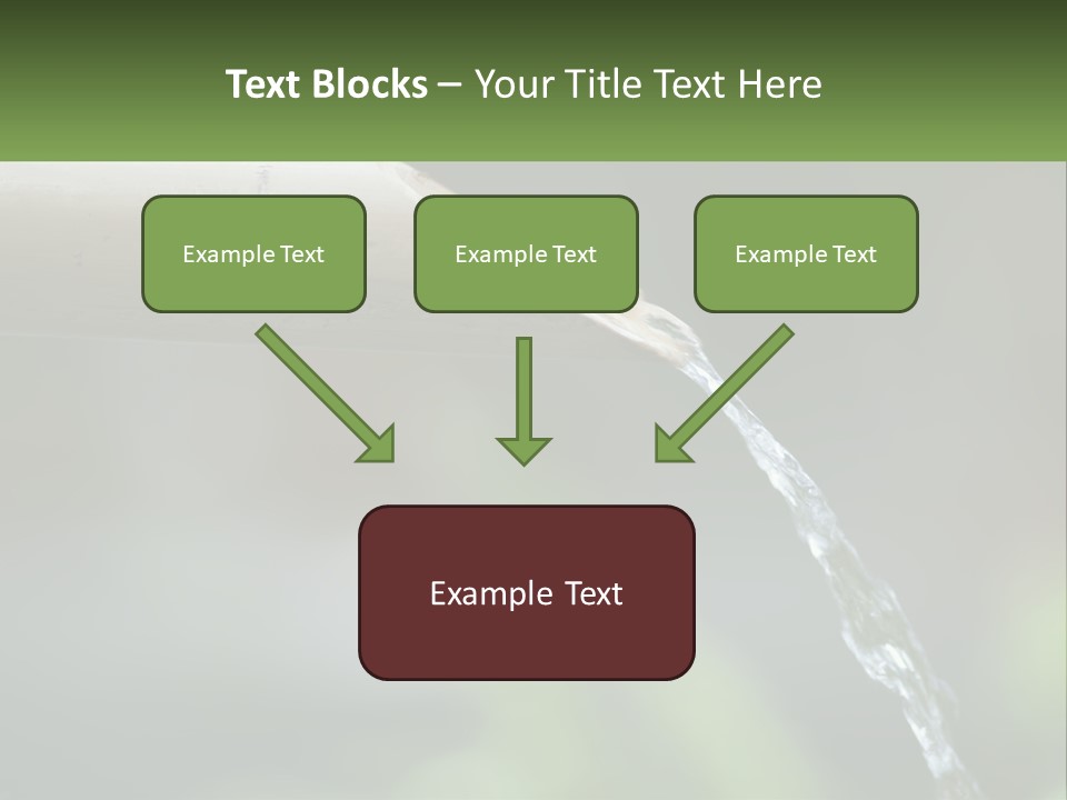 A Wooden Pipe With Water Coming Out Of It PowerPoint Template