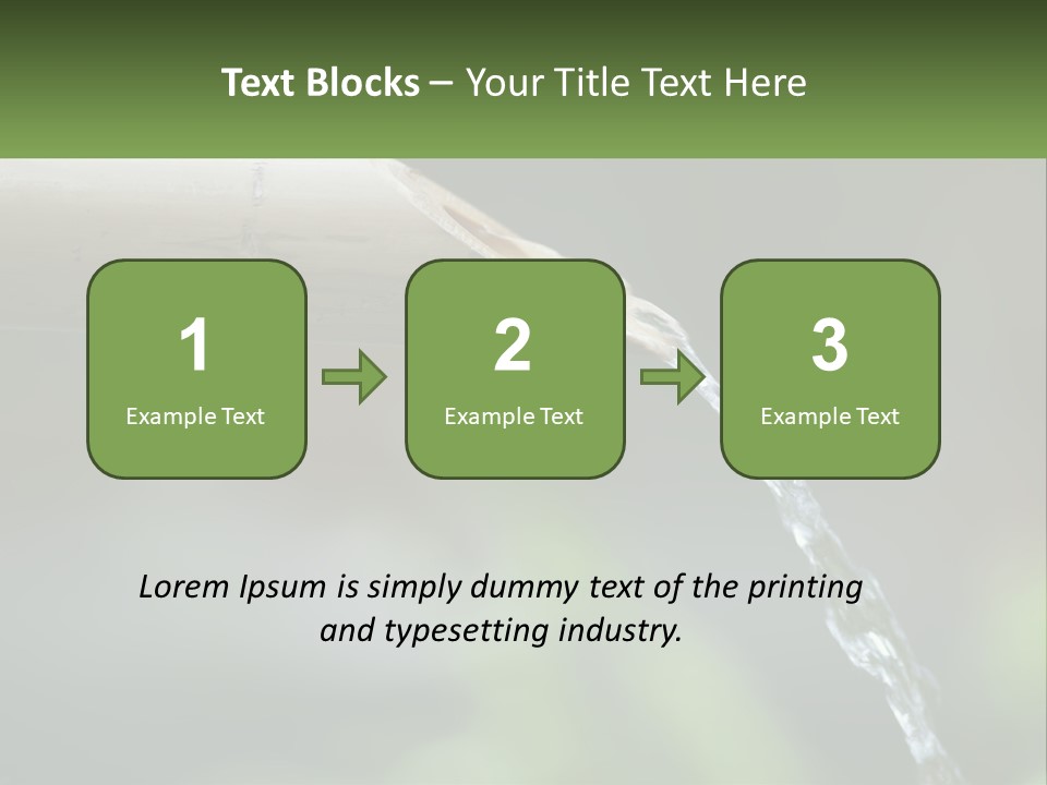 A Wooden Pipe With Water Coming Out Of It PowerPoint Template