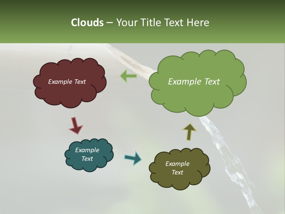 A Wooden Pipe With Water Coming Out Of It PowerPoint Template