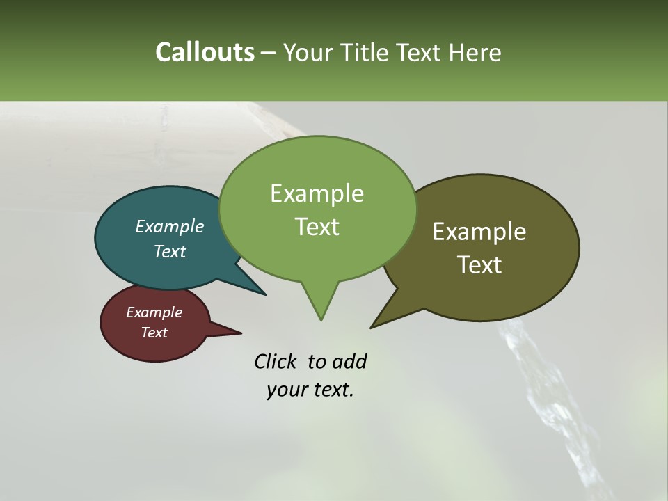 A Wooden Pipe With Water Coming Out Of It PowerPoint Template