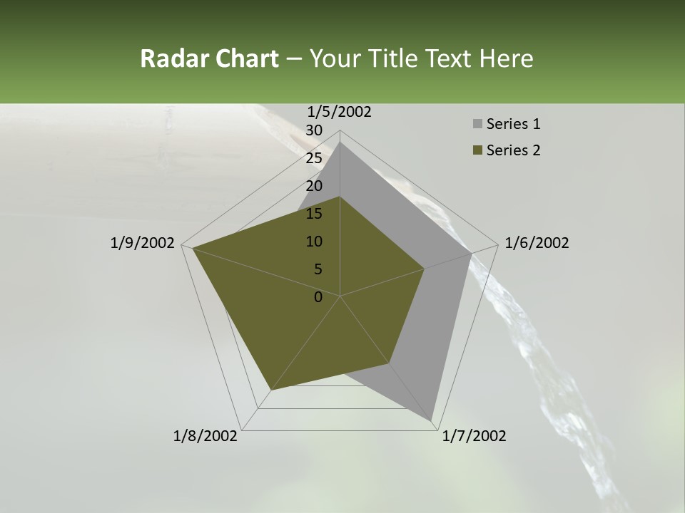 A Wooden Pipe With Water Coming Out Of It PowerPoint Template
