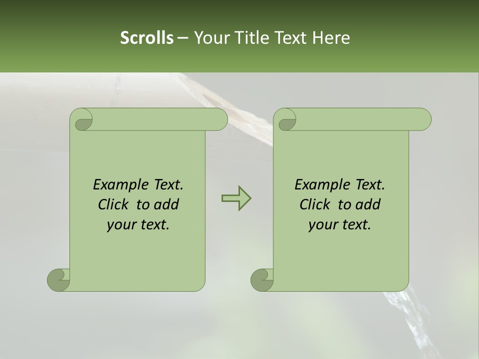 A Wooden Pipe With Water Coming Out Of It PowerPoint Template