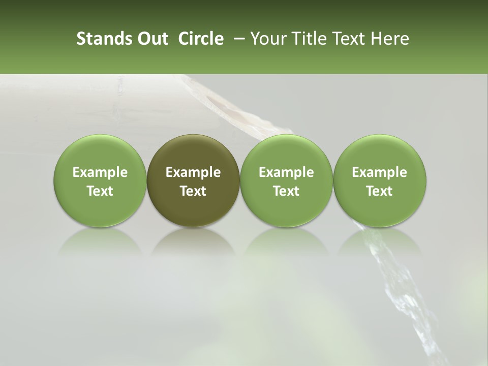 A Wooden Pipe With Water Coming Out Of It PowerPoint Template