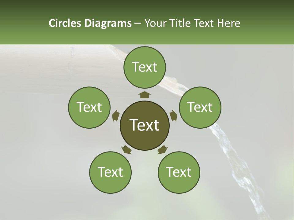 A Wooden Pipe With Water Coming Out Of It PowerPoint Template