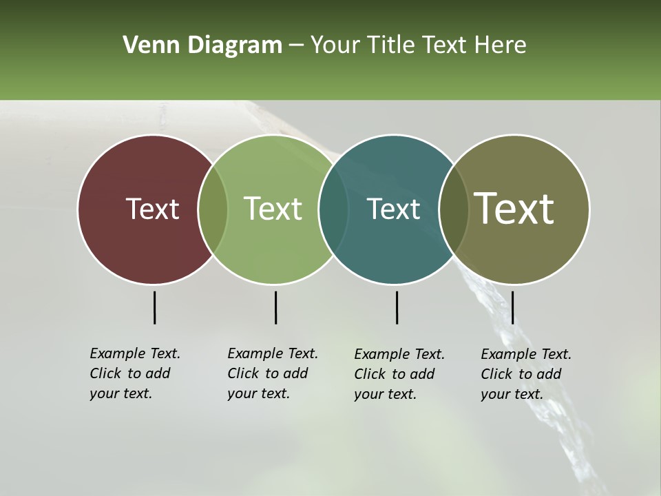 A Wooden Pipe With Water Coming Out Of It PowerPoint Template