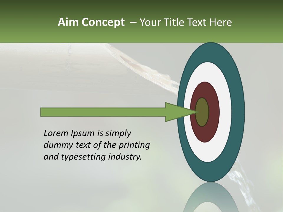 A Wooden Pipe With Water Coming Out Of It PowerPoint Template