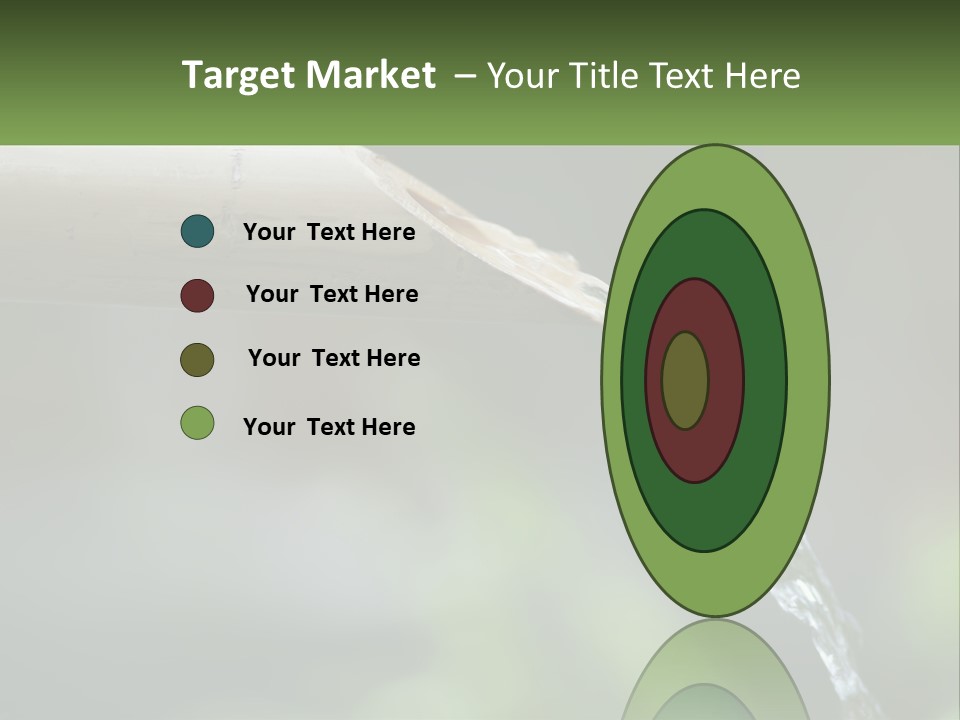 A Wooden Pipe With Water Coming Out Of It PowerPoint Template