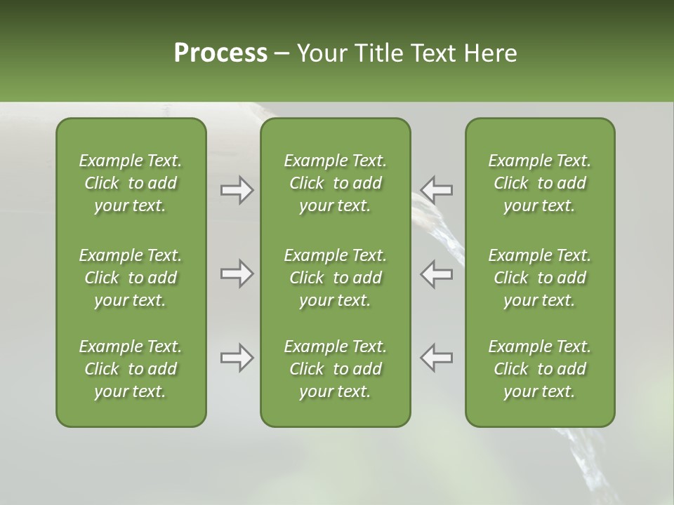 A Wooden Pipe With Water Coming Out Of It PowerPoint Template