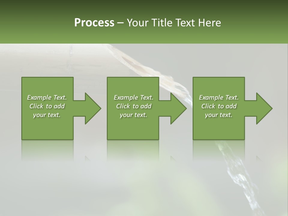 A Wooden Pipe With Water Coming Out Of It PowerPoint Template