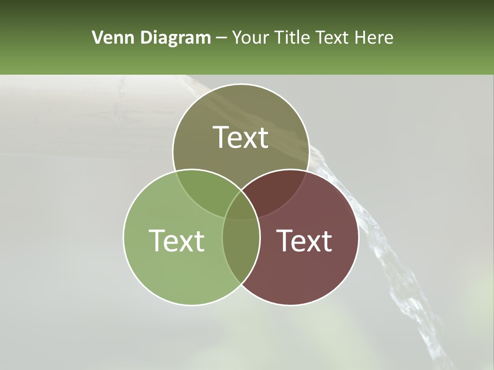 A Wooden Pipe With Water Coming Out Of It PowerPoint Template