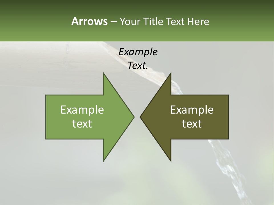 A Wooden Pipe With Water Coming Out Of It PowerPoint Template