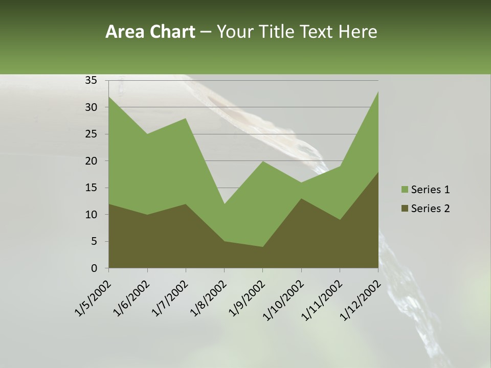 A Wooden Pipe With Water Coming Out Of It PowerPoint Template