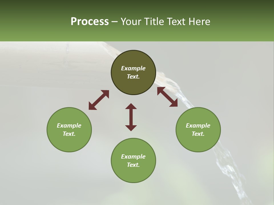 A Wooden Pipe With Water Coming Out Of It PowerPoint Template