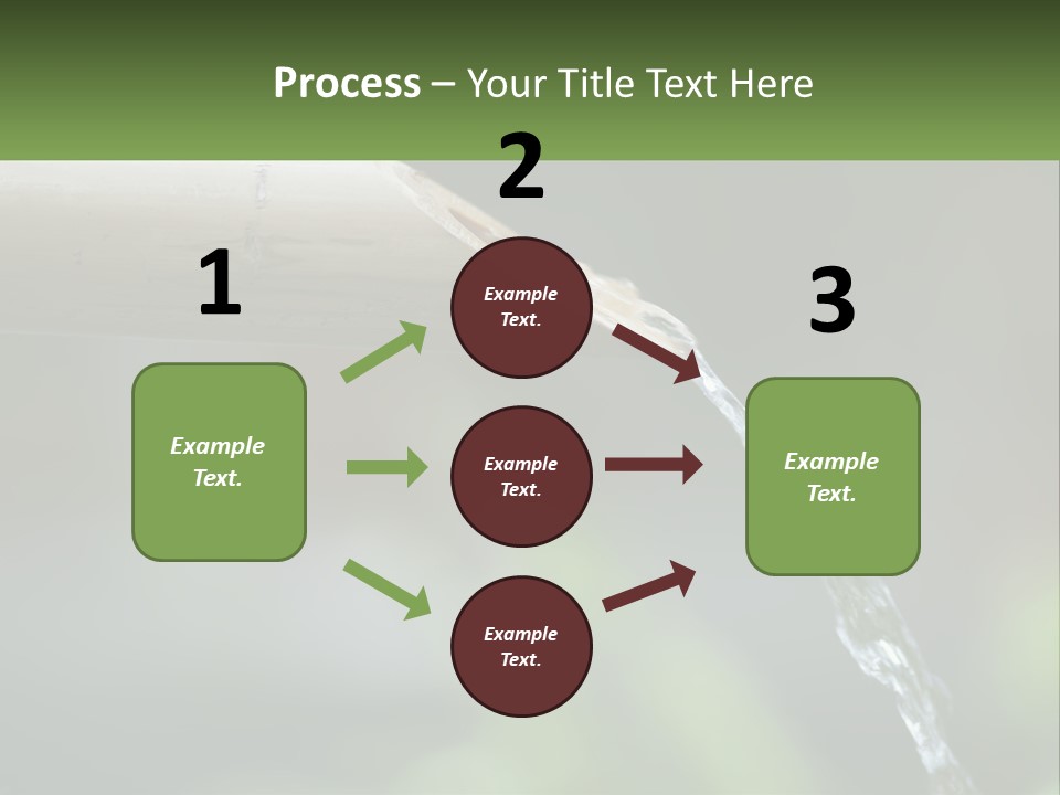A Wooden Pipe With Water Coming Out Of It PowerPoint Template