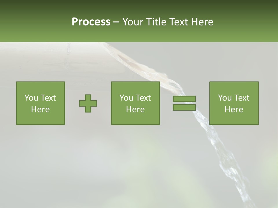 A Wooden Pipe With Water Coming Out Of It PowerPoint Template