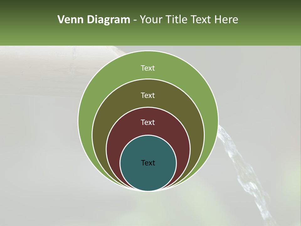 A Wooden Pipe With Water Coming Out Of It PowerPoint Template