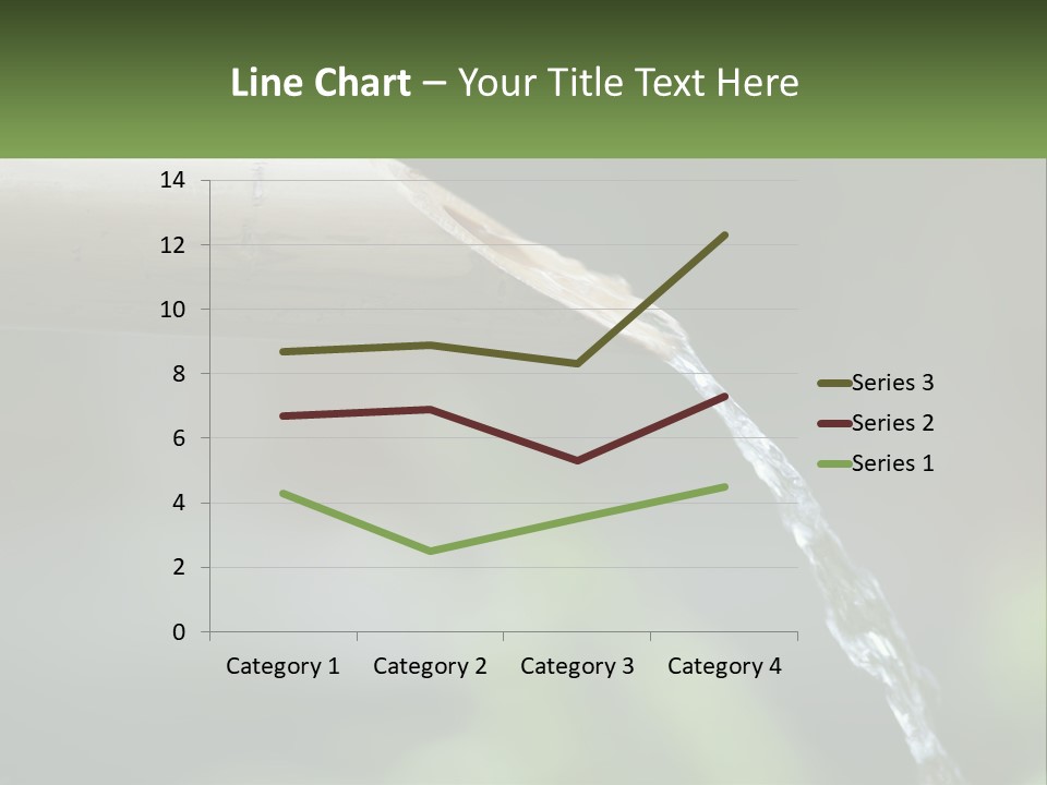 A Wooden Pipe With Water Coming Out Of It PowerPoint Template