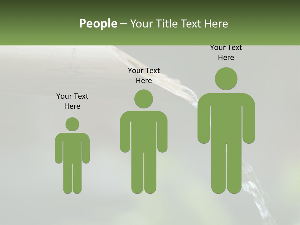 A Wooden Pipe With Water Coming Out Of It PowerPoint Template