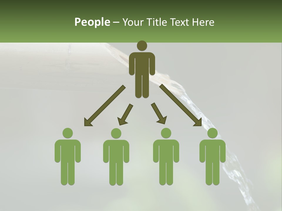 A Wooden Pipe With Water Coming Out Of It PowerPoint Template