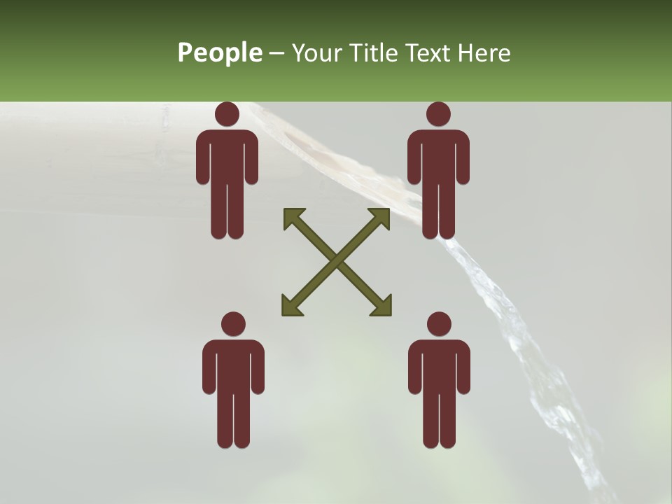 A Wooden Pipe With Water Coming Out Of It PowerPoint Template