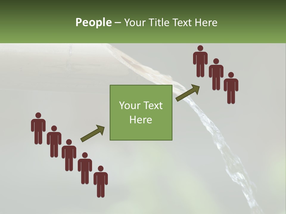 A Wooden Pipe With Water Coming Out Of It PowerPoint Template
