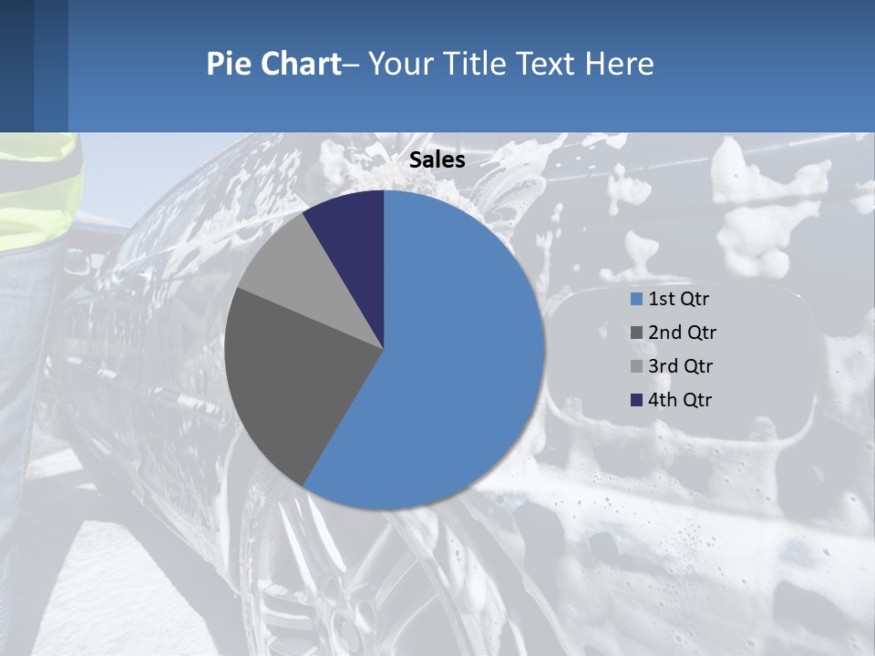 A Person Washing A Car With A Sponge Powerpoint Template PowerPoint Template